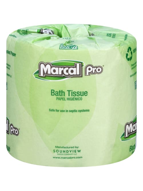 Marcal Pro Premium 2 Ply Toilet Paper 100percent Recycled 240 Sheets Per Roll Pack Of 48 Rolls Office Depot