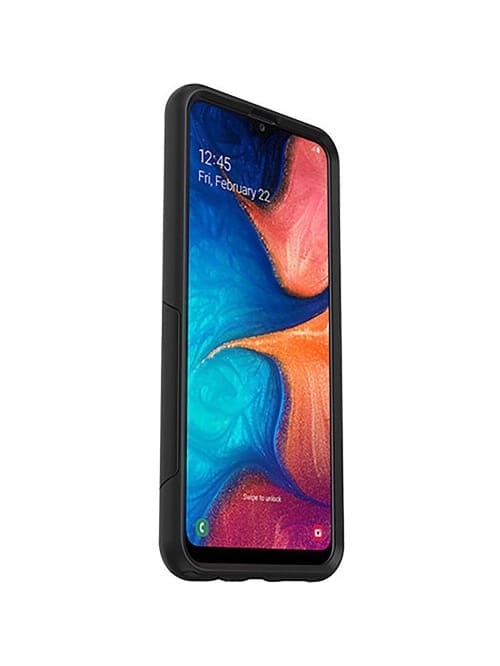 otterbox commuter series lite case for galaxy a20 for samsung galaxy a20 smartphone black impact absorbing impact resistant drop resistant