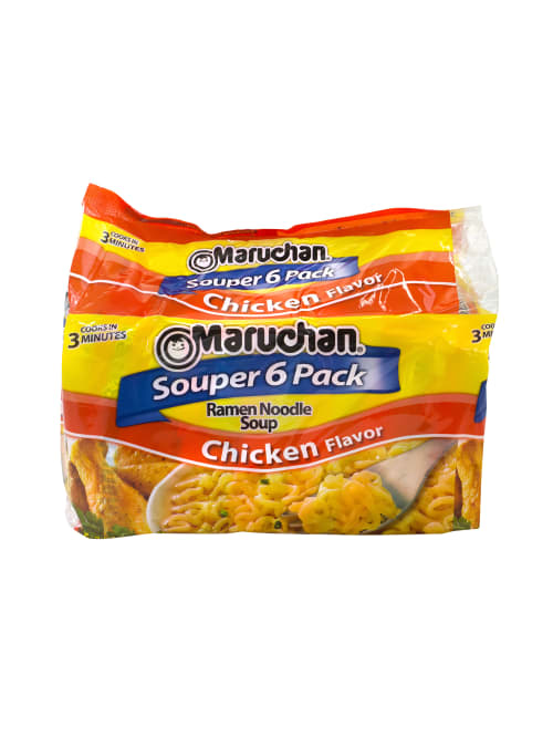 Maruchan Chicken Flavor Ramen Noodle Soup 6 Bags Per Pack Case Of 4 Packs Office Depot