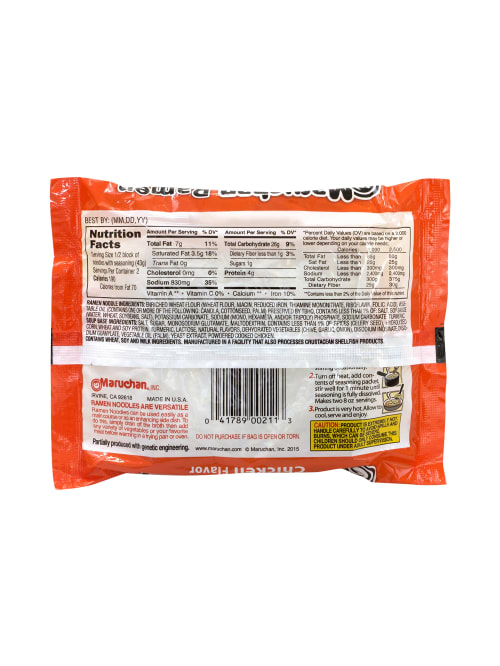Maruchan Chicken Flavor Ramen Noodle Soup 6 Bags Per Pack Case Of 4 Packs Office Depot