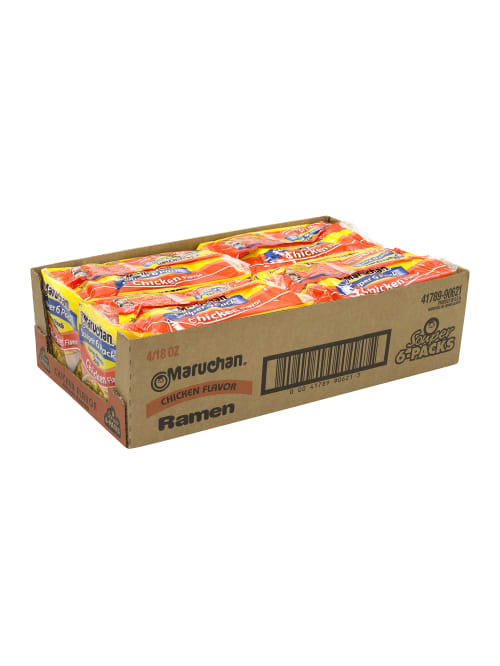 Maruchan Chicken Flavor Ramen Noodle Soup 6 Bags Per Pack Case Of