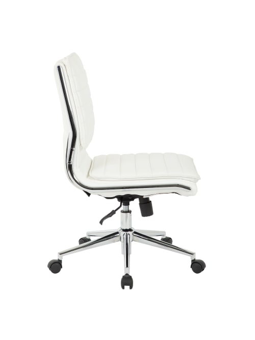 Office Star Pro Line Ii Spx Armless, Armless Leather Desk Chair