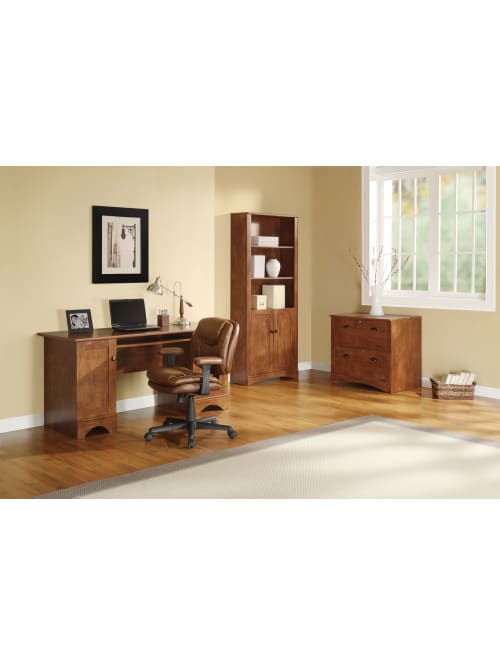 Realspace Dawson 60 W Desk Maple Office Depot