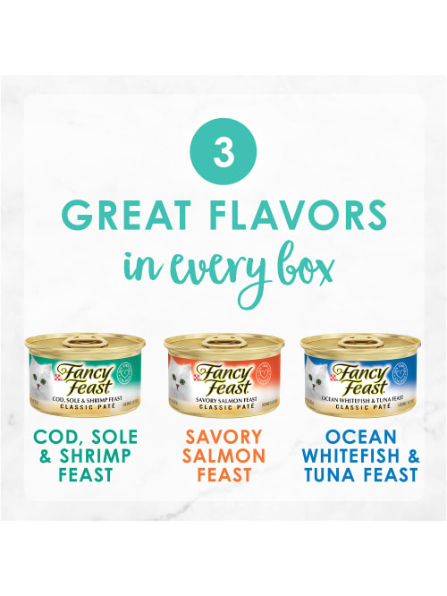 Fancy Feast Seafood Variety Pack 3 Oz 36pk Office Depot