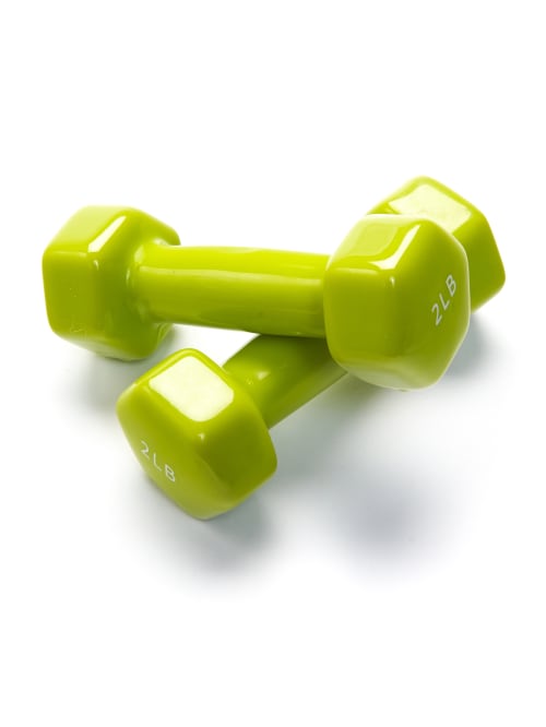 vinyl dumbbell set