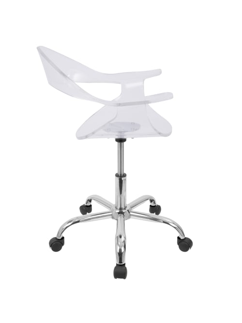Lumisource Rumor Office Chair Clearchrome Office Depot Bought this acrylic chair in price point of mid $90s but when reading reviews realized it had been cheaper at times. lumisource rumor office chair clear chrome item 897751