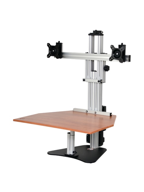 Ergo Desktop Electric Kangaroo Elite Stand 27 12 H X 28 W X 28 D Cherry Standard Delivery Office Depot