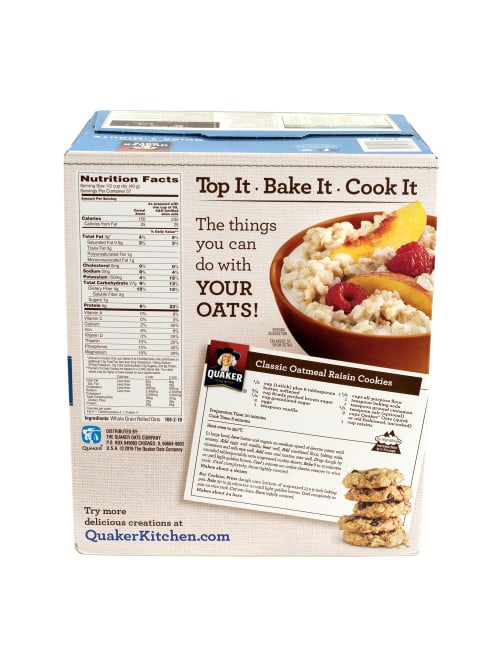 Quaker Oats Quick 1 Minute 100percent Whole Grain Oats 40 Oz Box Of 2 Packs Office Depot