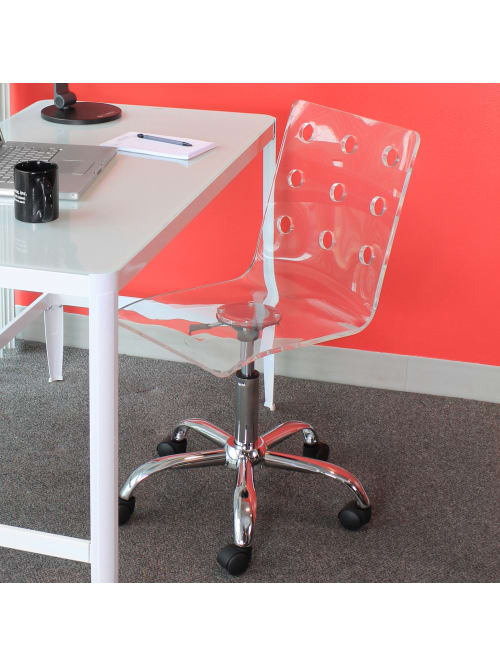 Lumisource Swiss Acrylic Office Chair Clearchrome Office Depot Enjoy free shipping on most stuff, even big stuff. lumisource swiss acrylic office chair clear chrome item 898111
