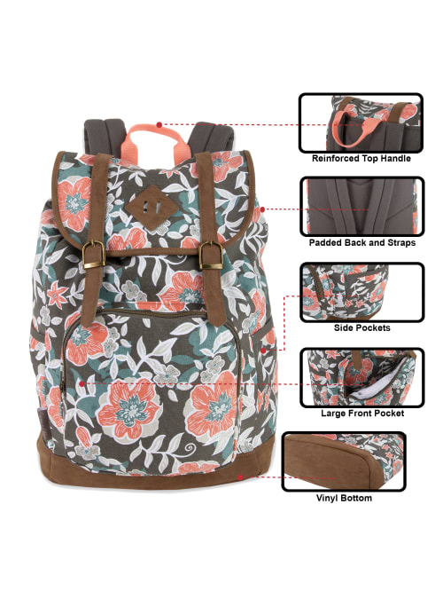 drawstring bag with padded straps