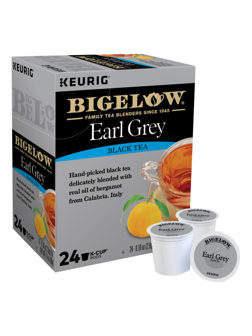 Bigelow Earl Grey Tea Single Serve K Cups Box Of 24 Office Depot