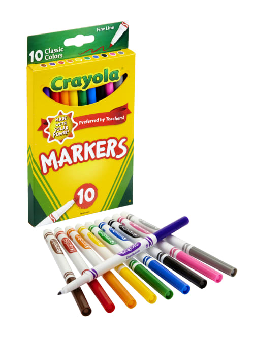 587713 Crayola Fine Line Marker Set 12/Pkg-Classic