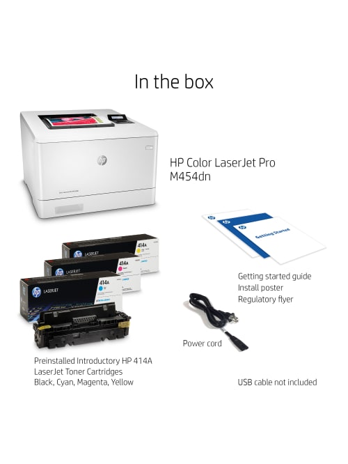 Hp M454dn Laserjet Pro Color Laser Printer Office Depot