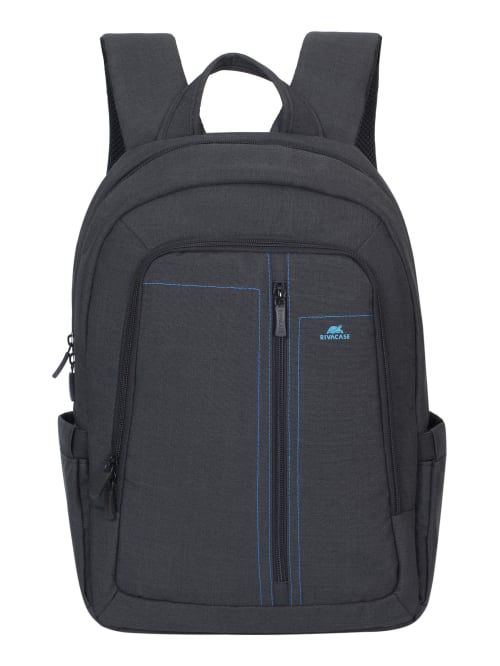 Rivacase 7560 Canvas Backpack With 15 Laptop Pocket Black Office Depot