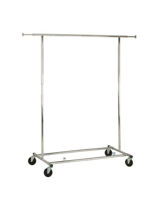 Honey Can Do Collapsible Commercial Garment Rack With Wheels 66 58