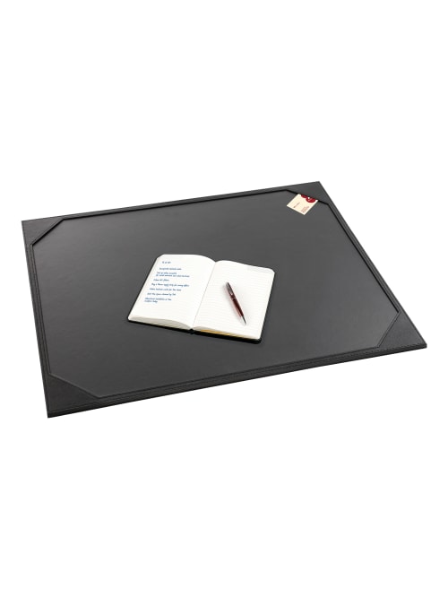 Realspace Modern Classic Desk Pad 19 X 24 Black Office Depot