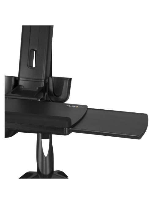 Sit Stand Dual Monitor Arm Desk Mount, Dual Monitor Arms Desk Mount