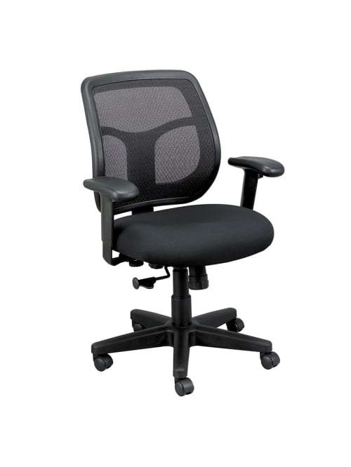 Raynor Eurotech Apollo Meshfabric Synchro Tilt Task Chair Black Office Depot