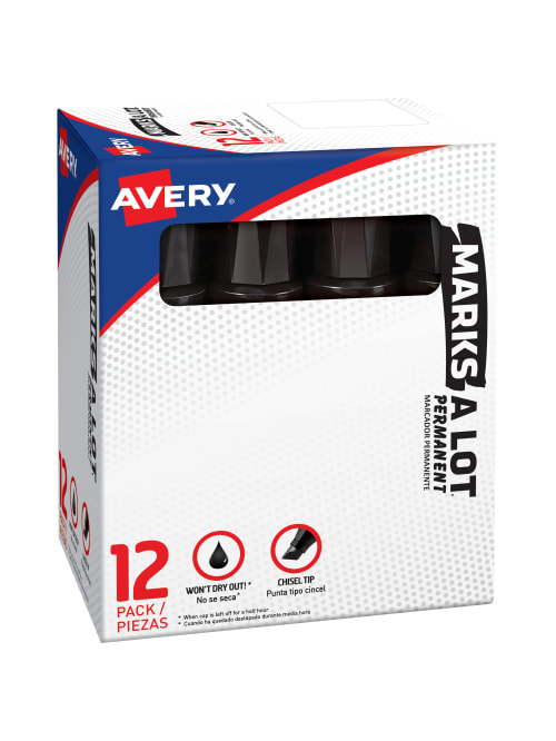 Permanent Markers Jumbo Chisel Point Black Office Depot