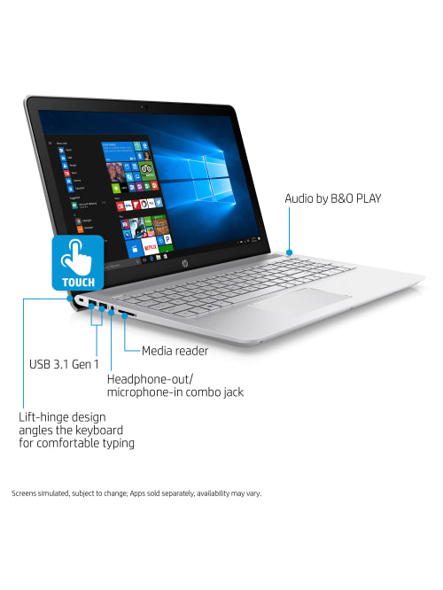 Hp Pavilion 15 Cc563nr Laptop 15 6 Touch Screen 7th Gen Intel Core I3 8gb Memory 1tb Hard Drive Windows 10 Home Office Depot