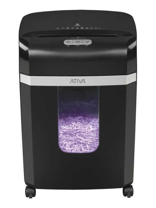 Ativa 12 Sheet Cross Cut Shredder A12cc19 Office Depot