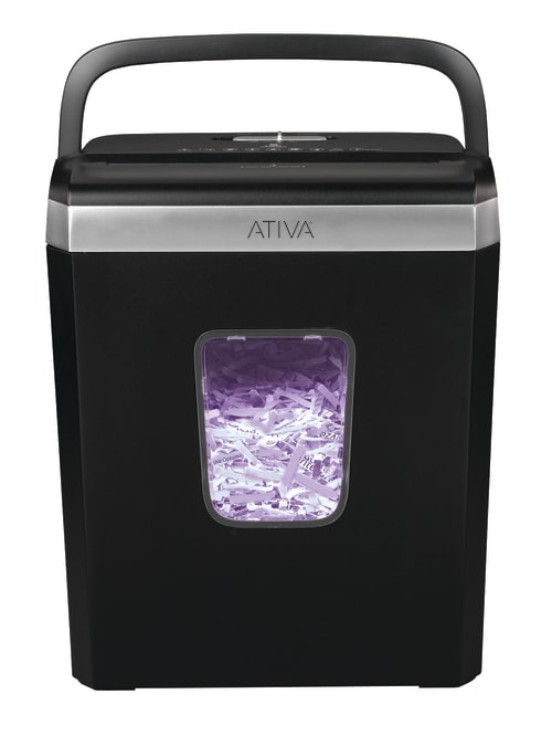 Ativa 6 Sheet Shredder Black A06cc19 Office Depot