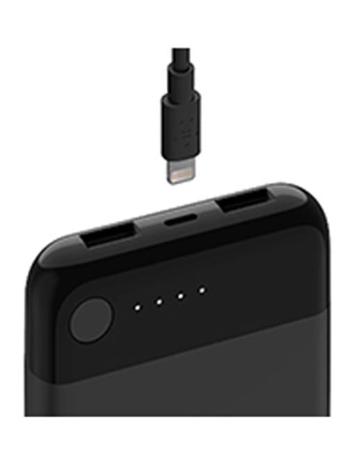 Belkin Boost Charge Power Bank 10k With Lightning Connector F7u046btblk Office Depot