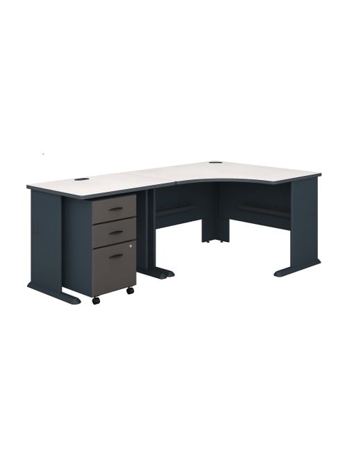 Bush Office Advantage Deskfile Slate Prem Office Depot