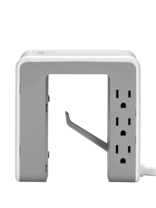 Apc Multi Use Surgearrest 6 Outlet And 4 Usb Surge Protector 6 Cord White Pe6u4w Office Depot