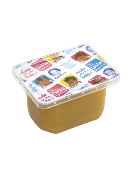 Gerber 2nd Foods Pear Baby Food Tubs 4 Oz 2 Tubs Per Pack Case Of 8 Packs Office Depot