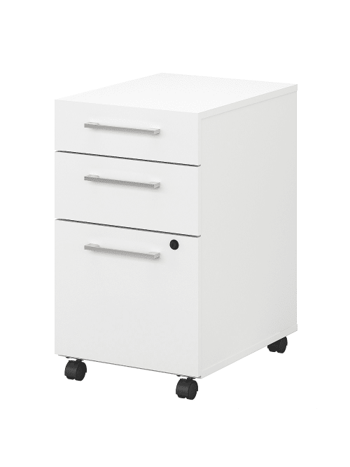 Bush Business 400 3 Drawer File White Office Depot