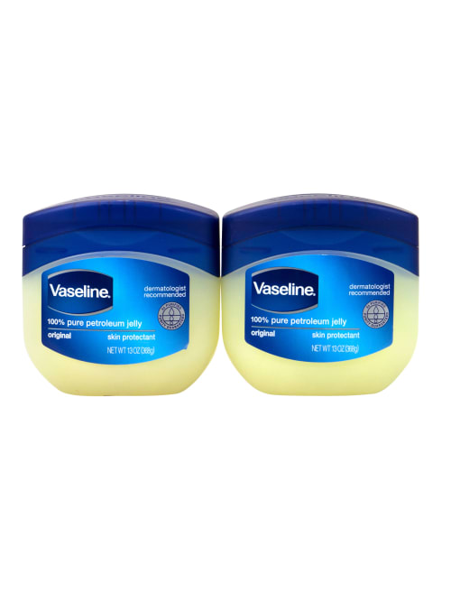 Vaseline 100percent Pure Petroleum Jelly 13 Oz Pack Of 2 Jars Office Depot