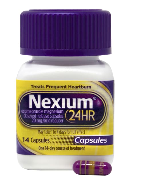 nexium 24 hour delayed release acid reducer capsules 14 capsules per bottle pack of 3 bottles item 9417494