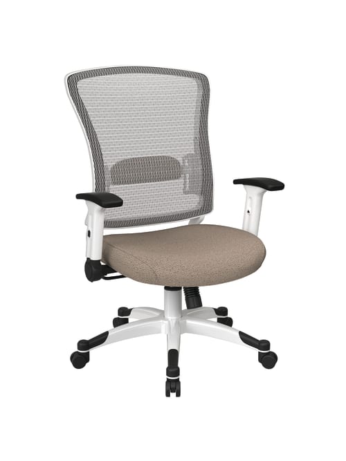 Office Star Space Seating Mesh Mid Back Chair Cottonwhite Office Depot