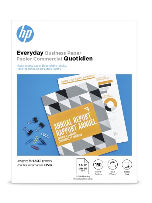 Hp Laser Glossy Paper 30 Lb 900 Sheets Office Depot