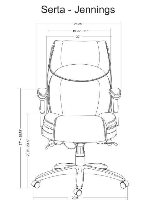 Serta jennings chair top
