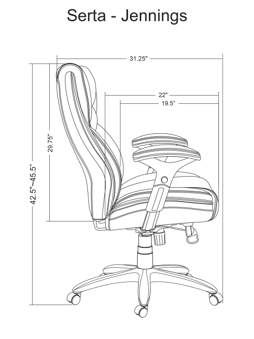Serta jennings big and tall manager chair discount