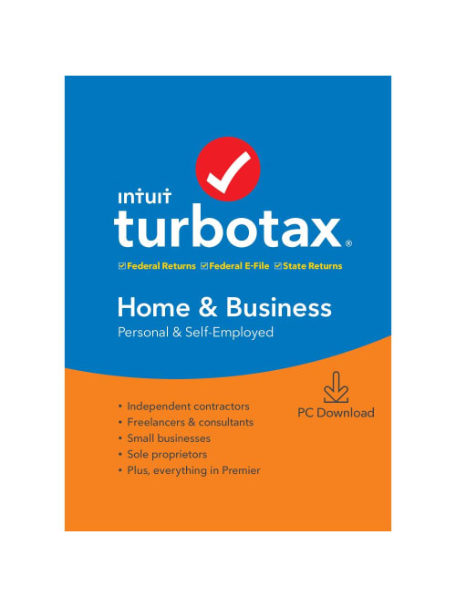 Turbotax 2019 Home And Business Federal Efile Download Office Depot