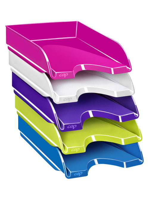 Cep Plastic Gloss Letter Tray Pink Office Depot