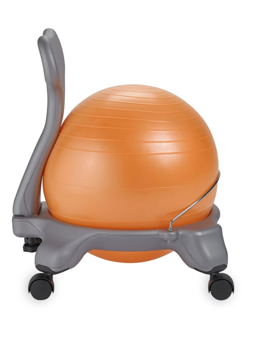 Gaiam Kids Balance Ball Chair Grayorange Office Depot