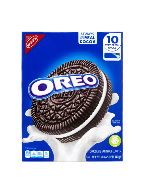 Nabisco Oreos 3 3 Lb Box Pack Of 10 Office Depot