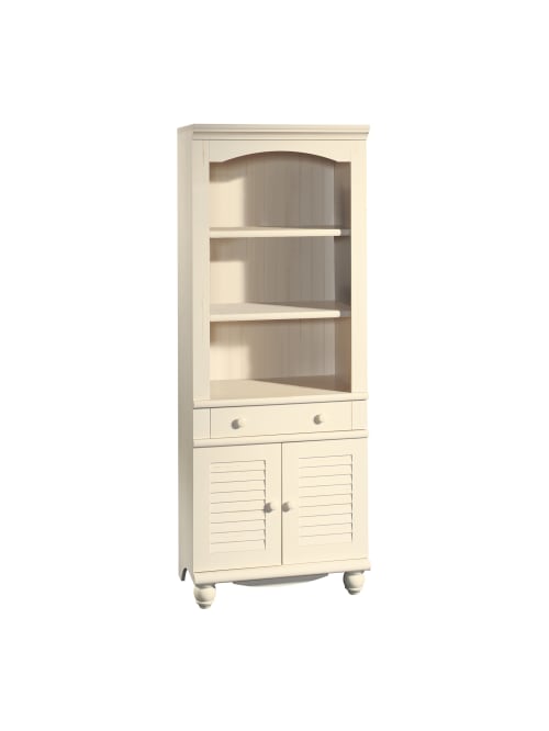 Sauder Harbor View Bookcase With Doors, Office Depot Bookcase With Glass Doors