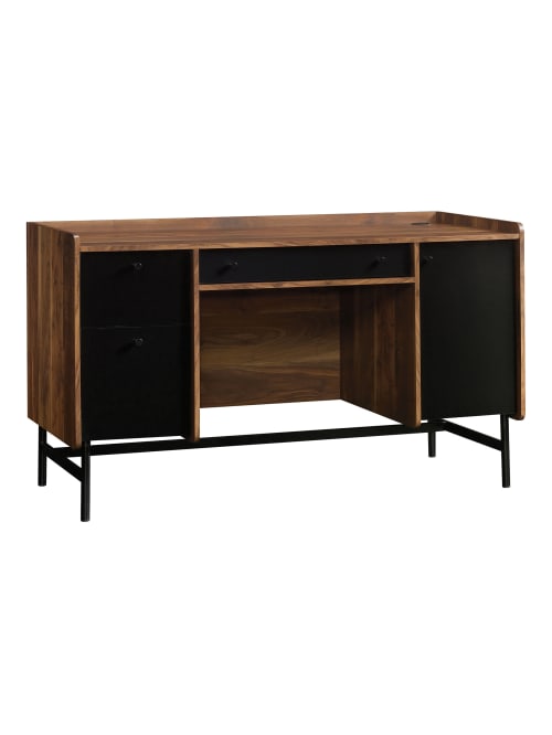 Sauder Harbor View Wood Hutch Salt Oak Office Depot