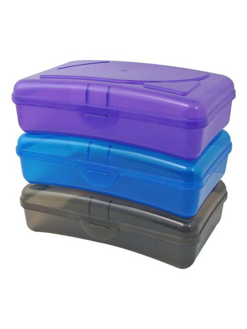 Cra-Z-Art Plastic School Box, 2-3/16H x 5-3/16w x 8D, Clear