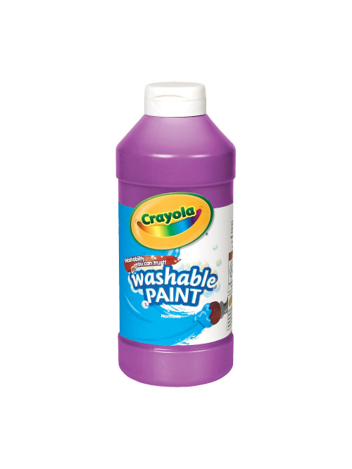 Washable Paint Squeeze Bottle 16oz Violet Office Depot Making them the ideal choice for educators and art businesses. crayola washable paint violet 16 oz item 949438