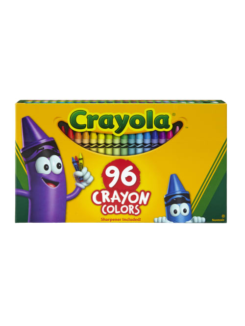 photo Big Box Of Crayons Colors crayola standard crayons with built in sharpener assorted colors big box of 96 crayons item 950212