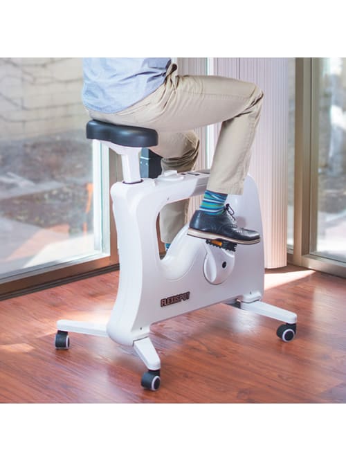 Yubbler - Flexispot V9 Under-Desk Exercise Bike, White