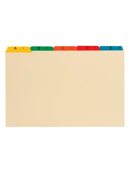 Office Depot Brand Alphabetical File Guide Sets 8 12 X 14 Legal Size Manila Pack Of 25 File Guide Sets Office Depot