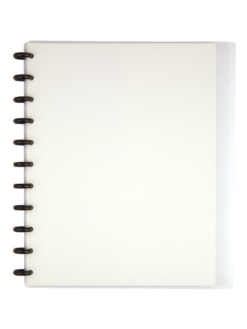 Tul Custom Note Taking System Discbound Notebook Letter Size Poly Cover Clear Office Depot