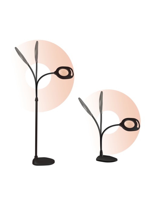 ott floor lamp with magnifier